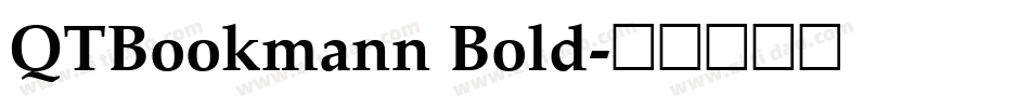 QTBookmann Bold字体转换